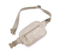 Belt Bag for Women,Water Repellent Waist Packs,Crossbody Bags with Adjustable Strap for Travel,Party,Festival Rave,Running,Hiking (Off White)