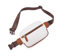 Belt Bag for Women,Water Repellent Waist Packs,Crossbody Bags with Adjustable Strap for Travel,Party,Festival Rave,Running,Hiking (White)