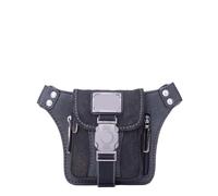 Belt Bag Mini Retro Portable Waist Bag Purse Wearable Vintage Canvas Leisure Tourism Waist Packs Fanny Pack Leg Bag(Black)