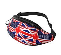 Belt Bag North British Flag, Travel Pack Foldable Sports Bum Bag Adjustable Waistpack for Climbing Hiking Outdoor