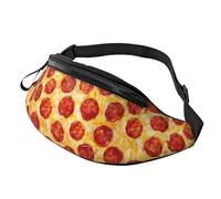 Belt Bag Pepperoni Pizza Food Texture Elegant Walking Bags Foldable Sports Waist Pouch For Girls Camping Sport 14X35Cm