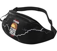 Belt Bag Pouch I'm Into Fitness Fit'ness Taco in My Mouth, Waistpacks Lightweight Bum Bag Unisex Waist Pack for Women Running Cycling