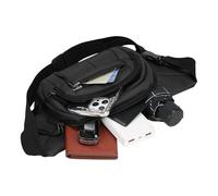 Belt Bag - PU Polyester 35 x 14 x 4 cm Waist Bag Belt Bag Adjustable Shoulder Bag Belt for Travel, Hiking, Cycling, Outdoor Activities, Daily Use, Safe A