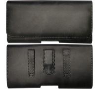 Belt Bag Suitable for Doogee Blade20 Play, Side Horizontal Protection Case Belt Bag with Belt Clip and Belt Loop 1A Black