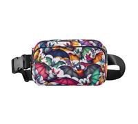 Belt Bag Thanksgiving Turkey Feast Everywhere Belt Bag with Adjustable Strap Fanny Pack Purse for Women Crossbody, Colorful Bats05, One Size, Colorful Bats05