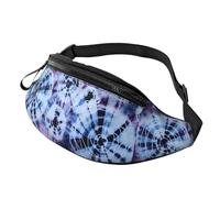 Belt Bag Tie Dye Abstract Swirl Foldable Chest Bags Fashion Waist Pack For Workout Holidays Activities 14X35Cm