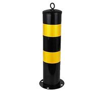Belt Barrier Line Divider, Queue Barrier Parking Guardrails Safety Bollard with Reflective Strips for Entrances, Public Road, Driveways