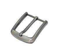 Belt Buckle 2pcs 40mm Metal Brushed Belt Buckle Men End Bar Heel Single Pin Leather Craft Strap Webbing Parts Accessories 1-9/16"