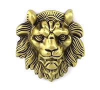 Belt Buckle, 3D Relief Lion Head Belt Buckle,Lion Head Belt Buckle Wild Animal Western Cowboy Native American Brass, 2.5 inch3inch, Mostly for Decoration, Daily use only for Standard and Thin People