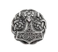Belt Buckle - Thor's Hammer From Schonen, Viking Thor - Odin - Hammer, Silver