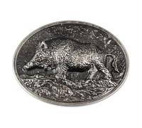 Belt Buckle Wild Boar Pig for Men Belt Buckle Pig Boar Jewellery for Men, silver, L