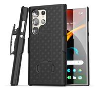 Belt Case Designed for Samsung Galaxy S24 Ultra - Slim Case with Holster Clip Combo (Black)