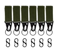 Belt Clip for Keys, Key Ring, Keyring Clip Nylon Snap Hook Keychain Keyholder for Law Enforcement Police Belt Tactical Backpack Climbing Hiking Outdoor Accessories(Military Green)