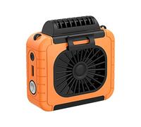 Belt Cooling Table Fans Portable Mobile Air Conditioning Small Wearable USB Rechargeable For Working Camping Fishing Long-Lasting Coolness(A2)