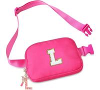 Belt Crossbody Bag for Girls Women - girls fanny pack ages 8-12 Teen Birthday Gifts Small Waist Packs Trendy Kids Fanny Pack, Rose Red, L