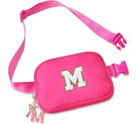 Belt Crossbody Bag for Girls Women - girls fanny pack ages 8-12 Teen Birthday Gifts Small Waist Packs Trendy Kids Fanny Pack, Rose Red, M