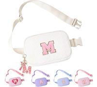 Belt Crossbody Bag for Girls Women - girls fanny pack ages 8-12 Teen Birthday Gifts Small Waist Packs Trendy Kids Fanny Pack, Beige, M