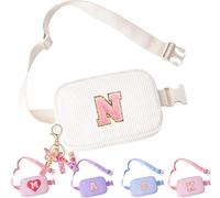 Belt Crossbody Bag for Girls Women - girls fanny pack ages 8-12 Teen Birthday Gifts Small Waist Packs Trendy Kids Fanny Pack, Beige, N