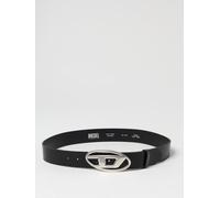 DIESEL D Buckle Leather Belt 28W (85) Black