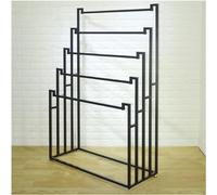 Belt Display Racks Floor Standing Scarf Display Stand Metal Outdoor Towel Rack,Iron Shawl Display Rack, Belt Fabric Storage Rack for Commercial Clothing Retail Store