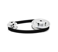 Belt Drive 20T 40T HTD 300CM Timing Belt Pulley Set Belt Width 15mm Reduction 1:2 40Teeth Synchronous Wheels Set 300CM 20Teeth Timing Pulley Kit Clutch Belt(40T Bore 14mm,228MM_20T BORE 8MM)
