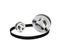 Belt Drive 20T 40T HTD 300CM Timing Belt Pulley Set Belt Width 15mm Reduction 1:2 40Teeth Synchronous Wheels Set 300CM 20Teeth Timing Pulley Kit Clutch Belt(40T Bore 10mm,228MM_20T BORE 35MM)