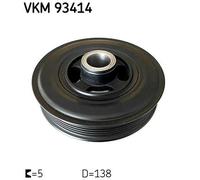 Belt Drive Crankshaft Belt Pulley SKF VKM 93414 Fits Ford B-Max C-Max Ecosport