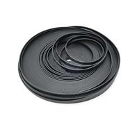 Belt Drive Open Timing Belt Black Polyurethane Steel PU Synchronous For CNC Width 10/15/20/30mm HTD 300CM Transmission(8 Meter,10mm)