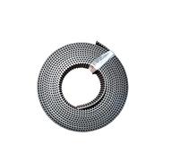 Belt Drive Polyurethane HTD5M Tooth Transmission Conveyor Timing Belt Open Ended With Steel Cord Black PU Width 10mm 15mm 20mm 25mm 30mm Transmission(1meter,9mm)