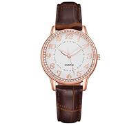 Belt Fashion Watch Ladies Watch Women's Watch Wristwatch with Second Hand (Brown, One Size)