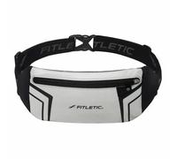 Fitletic Blitz Phone Holder Bum Bag Lightweight and Sleek Running Belt with Dual Adjustable Strap Unisex Waist Bag for Men and Women Ideal Sport Bag for Travel and Outdoor Activities, Silver