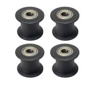 Belt Guide Pulley Set of 4 for Rowing Machines Featuring Nylon Construction and 6000ZZ Bearings Compatible with Abdominal Machines Outer Diameter 44mm