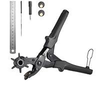 Belt Hole Puncher for Leather, Punch Plier,black Cut Eyelet Craft Tools diameter: 2mm, 2.5mm, 3mm, 3., 4mm and 4