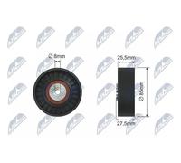 NTY RNK-AU-038 Deflection / Guide Pulley, v-belt