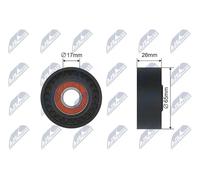 NTY RNK-ME-023 Deflection / Guide Pulley, v-belt
