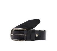 Jack & Jones NOS Men's Jacpaul Leather Belt Noos Belt, Black (Black Black), 40 (Manufacturer size: 90)