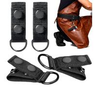 Belt Keepers - 4 Pieces Strap Holders for Secure Utility Fit, Reinforced Design with Durable Nylon Construction, Gear Organizer for Law Enforcement Security Correctional and Outdoor Work