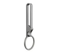 Belt Key Holder, Titanium Quick Release Belt Loop Keychain Key Clip with Detachable Key Ring for Men Women