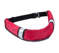 Belt Life Jackets for Adults, Automatic Adjustable Inflatable Life Belt with Whistle & Reflective Strip, High Buoyancy Flotation Device for Fishing Boating Sailing, Not Include Gas Cylinders, Red