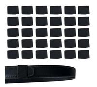 Belt Loops for Pants - Instant Loop Extension, Adjustable Waist Connection, Portable Sturdy Belt Path Struts | Premium Leather Finish for Wide Pants, Skirts, Formal Wear, Black