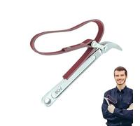 Belt Oil Filter Wrench, Filter Key Strap, Oil Wrench Disassembly Tool - Adjustable Wrench, Pipe Wrench, Oil System Tools, Rubber Belt, Oil Filter Remover, Oil Filter Puller Tape