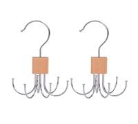 Belt Organizer - Courger | Metal Scarf Hanger | Cites Cistera for Men | 2 Pieces Sicaf Rack | 360 Degree Rotating Organizer Adjustable Backup for Scarves Bag