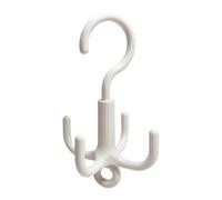 Belt Organizer for Closet Space Saving Holder with 4 Hooks | 360 Degree Swivel Scarf Hanger for Bedroom Wardrobe Bra Tank Top Tie Scarf Purse Hat