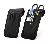 Belt Pen Holder, Multifunctional Adjustable Tactical Pencil Pouch, Detachable Military Duty Pencil Sleeve Case, Can Hold Pens, Rulers and Scissors, Black Brand: Prebene