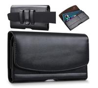 Belt Phone Holder for iPhone 17 17 Pro 16 Pro 16e 15 15Pro 14 13 12 11 Xs 10 X XR,Premium Leather Phones Pouch with Belt Clip Cell Phone Holder