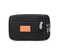 Belt Pouch Men Cowhide Leather Fanny Waist Bag Classic Texture Creative Delicate Design Chic Business Solid Mobile Phone Belt Bum Pouch(Black-04)