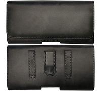 Belt pouch suitable for Samsung Galaxy A51 A50 A30S M30S A20 A10 A80 M10 S10 + | Side cross protection sleeve belt pouch with belt clip and belt loop | 1A black