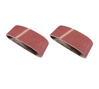 Belt Power Finger File Sander Abrasive Sanding Belts 410mm x 65mm 80 Grit 10 PK