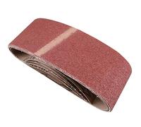 Belt Power Finger File Sander Abrasive Sanding Belts 410mm x 65mm 80 Grit 5 PK