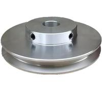 Belt pulley,1PC Aluminum Alloy Single Groove Pulley, Spindle Motor Pulley Model Transmission Wheel(100 * 14 mm)